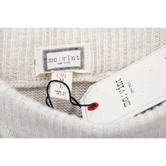 Mo:vint Pencil Skirt Womens Size Small Beige Striped Casual Knit Stretching NWT - Picture 5 of 7